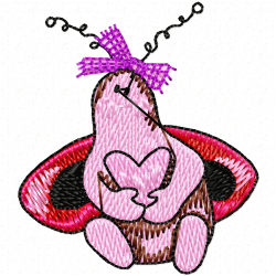 Lady Bugs Embroidery Design 7